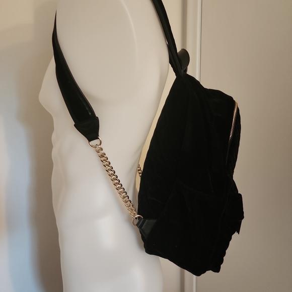 Victoria's Secret Large Velvet Studded Backpack. Condition is New without tags - Picture 4 of 10
